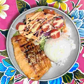 Teriyaki Salmon Rice Bowl